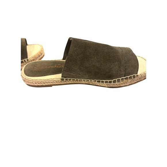 Splendid Womens Olive Green Suede Slide-On Espadrille Sandals Size 6 1/2 - Picture 9 of 16